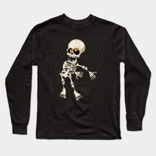 Floss Like A Boss Dancing Skeleton Halloween Gift Long Sleeve T-Shirt